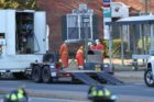 A major gas line rupture has shut down Glebe Road