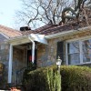 A tree came crashing through the roof of a home in Donaldson Run this morning
