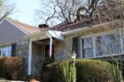A tree came crashing through the roof of a home in Donaldson Run this morning