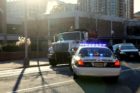 Salt truck arrives at accident near Central Library