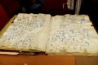 Book of maps in the Virginia Room