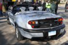 An amphibious sports car on display at the Columbia Island Marina