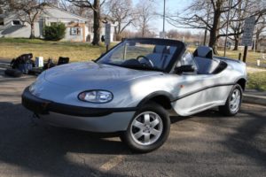 An amphibious sports car on display at the Columbia Island Marina An amphibious sports car on display at the Columbia Island Marina