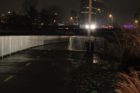 Arlington and Alexandria firefighters near I-395 and Four Mile Run