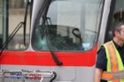 A cyclist was struck by a Metrobus on S. Glebe Road Tuesday morning