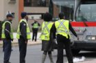 A cyclist was struck by a Metrobus on S. Glebe Road Tuesday morning
