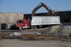 Crews tearing down the old Crystal City Motel