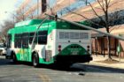 Light pole falls on ART bus