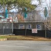 Construction entrance at Overlee pool facility Construction entrance at Overlee pool facility