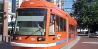 Example of a modern streetcar currently in use in Portland, Oregon