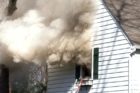 House fire in the Donaldson Run neighborhood on 3/12/12 (photo courtesy Capt. Gregg Karl/ACFD)