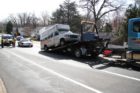 Accident on Lorcom Lane involving access van