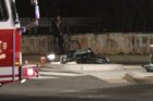 Rollover accident on Glebe Road on Saturday night