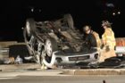 lRollover accident on Glebe Road on Saturday night