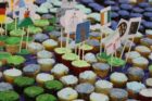 Cupcake Map of the World at H-B Woodlawn