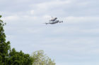 Space shuttle Discovery, as seen from the Air Force Memorial