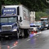 A tractor trailer lost its wheels on S. Glebe Road Monday morning A tractor trailer lost its wheels on S. Glebe Road Monday morning