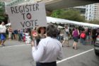Political organizer at Taste of Arlington 2012