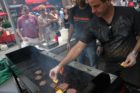 Burgers on the grill at Taste of Arlington 2012