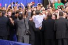 President Obama addresses students and parents at Washington-Lee High School