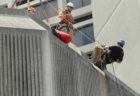 Elliot rappels down Hilton Crystal City