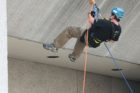 Eliott takes part in "Over the Edge"