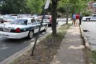 Police are investigating a stabbing outside the Pio Pio restaurant near Clarendon