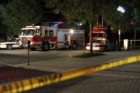 Police and firefighters investigate a possible meth lab in a Virginia Square apartment building