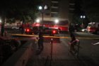 Police and firefighters investigate a possible meth lab in a Virginia Square apartment building