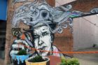 Old mural at Smokey Shope III in Crystal City