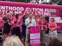 Planned Parenthood rally with Tim Kaine in Virginia Highlands Park (photo courtesy Kaine for Virginia)