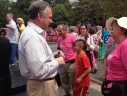Planned Parenthood rally with Tim Kaine in Virginia Highlands Park (photo courtesy Kaine for Virginia)