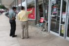 A car plowed into the CVS Pharmacy at 5017 Columbia Pike