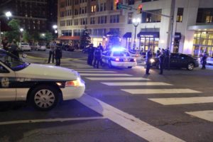 Critical pedestrian accident near the intersection of N. Highland Street and Clarendon Blvd