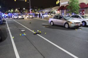 Critical pedestrian accident near the intersection of N. Highland Street and Clarendon Blvd