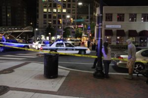 Critical pedestrian accident near the intersection of N. Highland Street and Clarendon Blvd