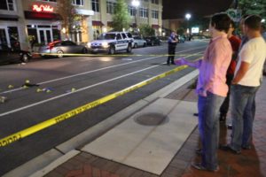 Critical pedestrian accident near the intersection of N. Highland Street and Clarendon Blvd