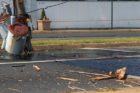 Truck takes down utility pole at Lee Hwy and Quincy Street