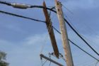 Truck takes down utility pole at Lee Hwy and Quincy Street