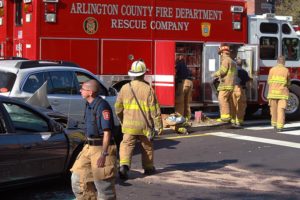 Accident with extrication closes Washington Blvd in Westover