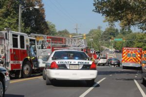Accident with extrication closes Washington Blvd in Westover