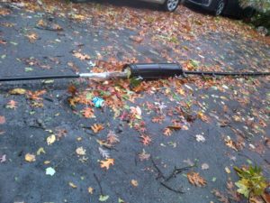 Trees down on wires and cars, blocking the roadway, at S. Harrison Street and 5th Street S. (courtesy "a Glencarlyn resident")