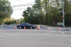 Two cyclists were seriously injured by an out-of-control pickup truck on Four Mile Run Drive