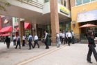 An incendiary device was thrown inside Ballston Common Mall