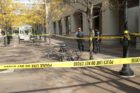 A "person of interest was detained at Courthouse Plaza, near the Arlington County government building