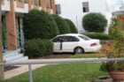 Damage from an out of control vehicle on 23rd Street S.