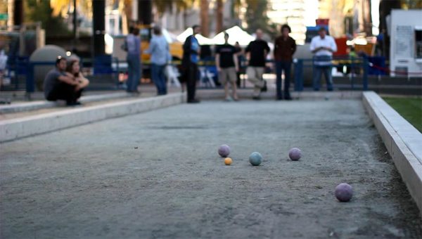Bocce being played (file photo by Victorgrigas via Wikipedia)