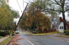 Leaning utility pole shuts N. 15th Street from Vermont Street to Utah Street in Waverly Hills