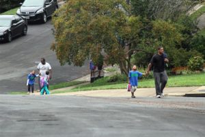 Walk and Bike to School Day 2012 at Oakridge Elementary School