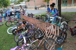 Walk and Bike to School Day 2012 at Oakridge Elementary School